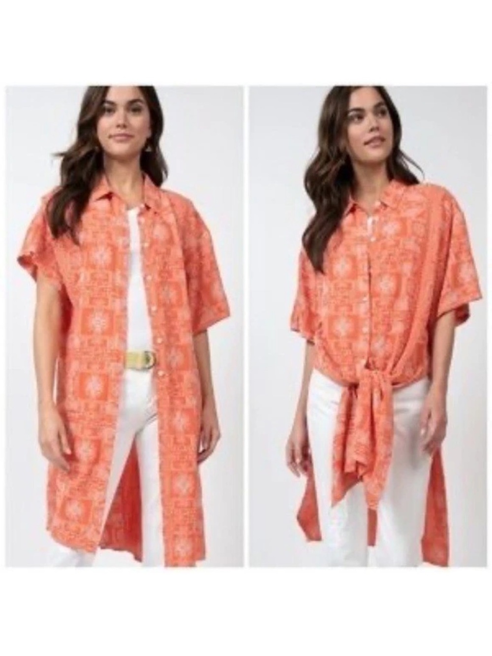 Ivy Jane Geometric Embroidered Tunic Top